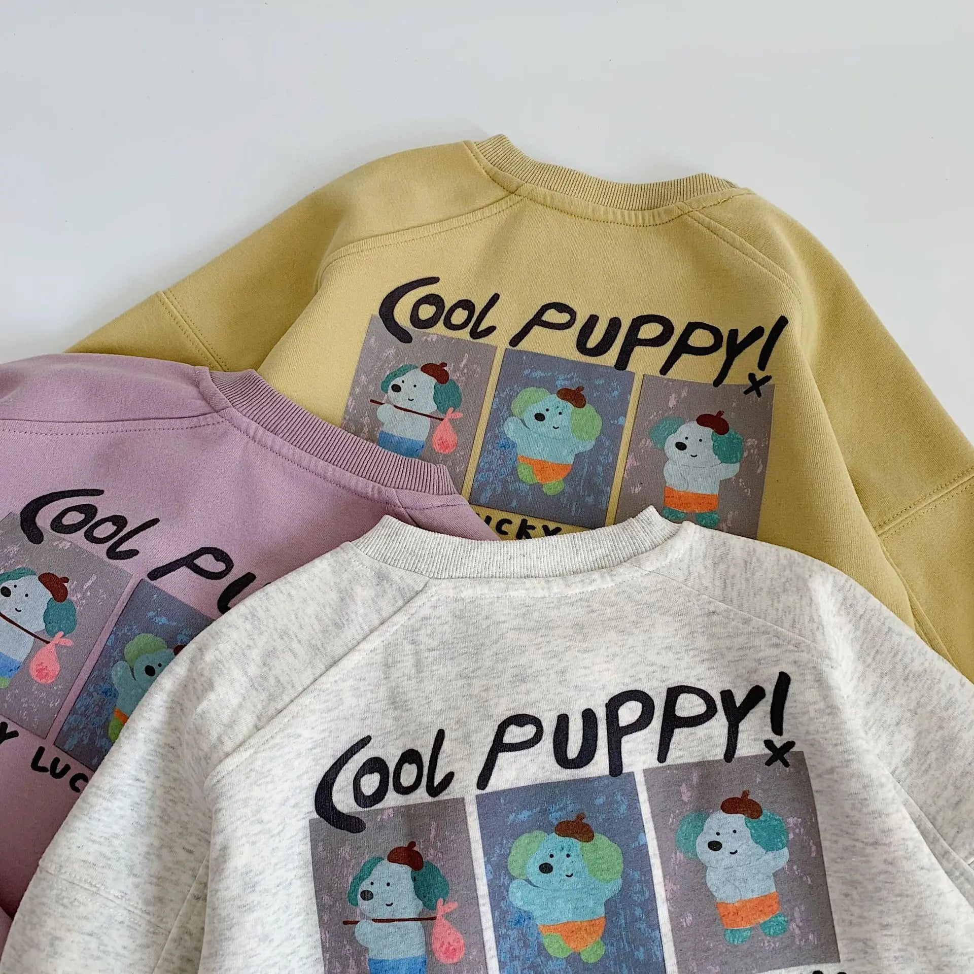 Spring Autumn Children Sweatshirts 2-10Y Boys Girls Cotton Print Casual Pullover Tops Korean Toddler Wear For Kids Clothing New